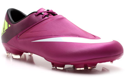 Mercurial Glide II FG Football Boots Red Plum-White-Voltage Yell