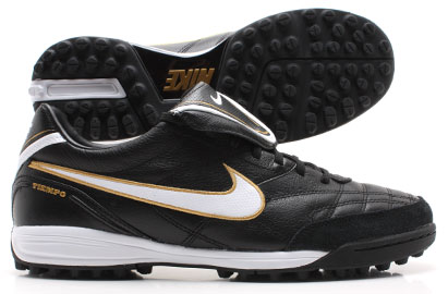 Tiempo Mystic Astro Turf Football Trainers Black/White