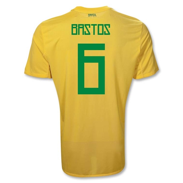 2011-12 Brazil Nike Home Shirt (Bastos 6)