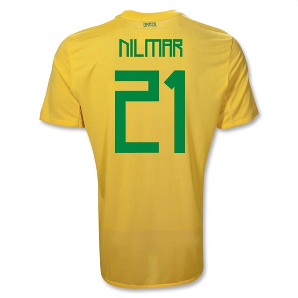 2011-12 Brazil Nike Home Shirt (Nilmar 21)