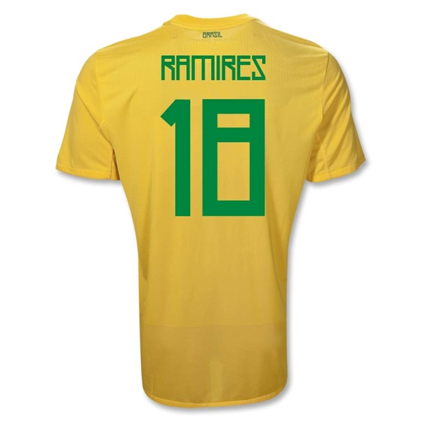 2011-12 Brazil Nike Home Shirt (Ramires 18)