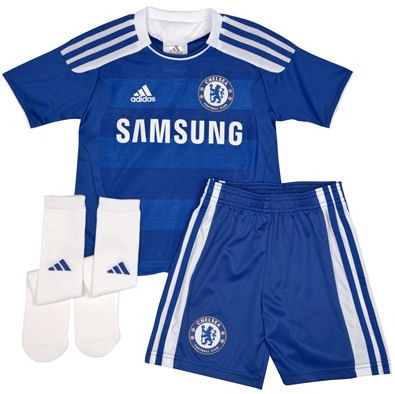 2011-12 Chelsea Adidas Little Boys Home Mini Kit