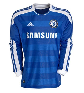 2011-12 Chelsea Adidas Long Sleeve Home Football Shirt