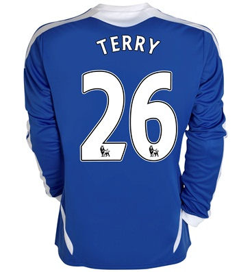 2011-12 Chelsea Long Sleeve Home Football Shirt (Terry 26)