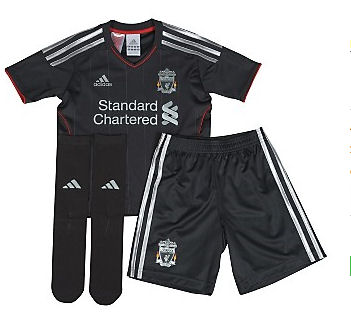 2011-12 Liverpool Adidas Away Little Boys Mini Kit