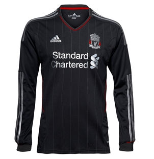 2011-12 Liverpool Adidas Away Long Sleeve Football Shirt