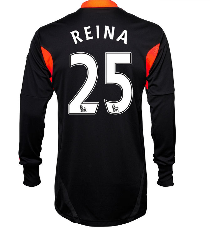2011-12 Liverpool Goalkeeper Home Shirt (Reina 25)