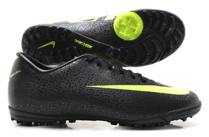 Mercurial Victory II TF CR7 Safari Football Trainers Black-Volt-