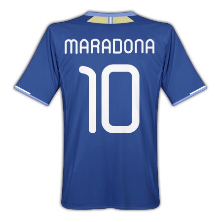 2011-12 Argentina Away Shirt (Maradona 10)