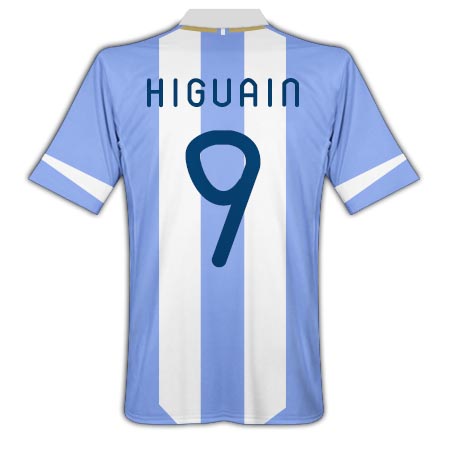 2011-12 Argentina Home Shirt (Higuain 9)
