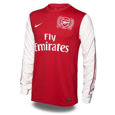 2011-12 Arsenal Home Long Sleeve Football Shirt (Kids)