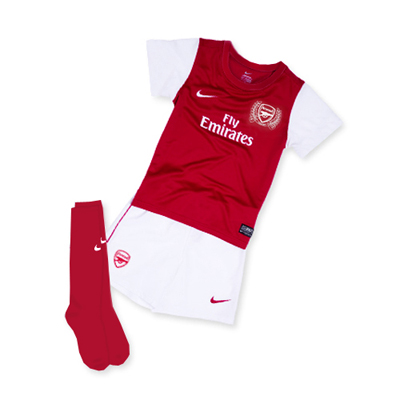 2011-12 Arsenal Home Little Boys Nike Mini Kit
