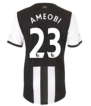 2011-12 Newcastle Puma Home Football Shirt (Ameobi 23)