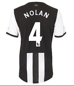 2011-12 Newcastle Puma Home Football Shirt (Nolan 4)