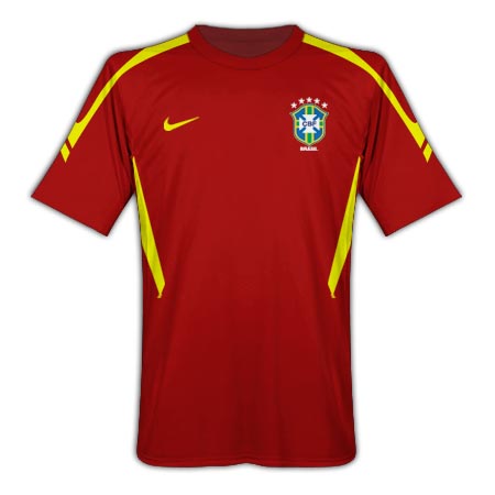 2011-12 Brazil Nike Pre-Match Training Jersey (Wine)