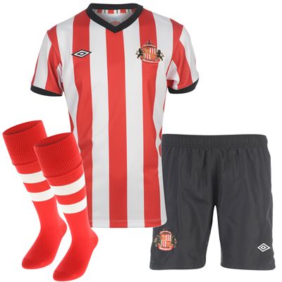 2011-12 Sunderland Umbro Little Boys Home Mini Kit