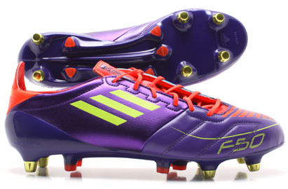 F50 adizero XTRX K Leather Hybrid SG Football Boots Anodized Pur