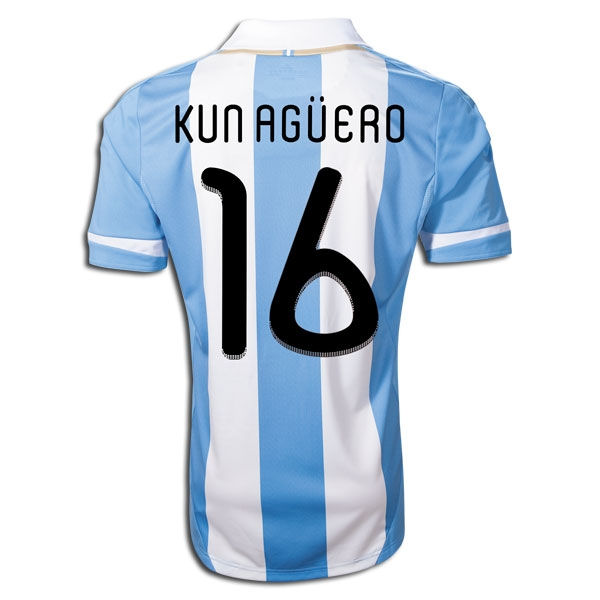 2011-12 Argentina Home Shirt (Kun Aguero 16) 2011-12 Argentina Home Shirt (Kun Aguero 16)