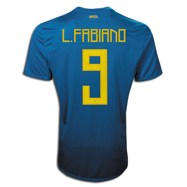 2011-12 Brazil Nike Away Shirt (L.Fabiano 9)