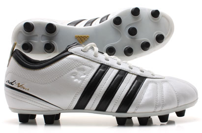 AdiNova IV FG Football Boot Zero Metallic White-Black-Gold