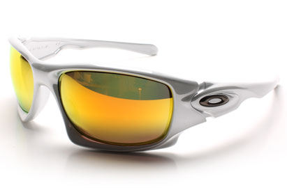 Oakley Ten OO9128-03 White Chrome Fire Iridium Sunglasses