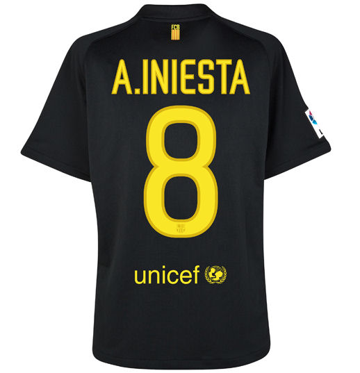 2011-12 Barcelona Nike Away Shirt (A. Iniesta 8)