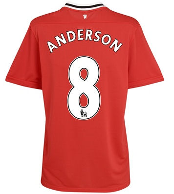 2011-12 Man Utd Nike Home Shirt (Anderson 8)