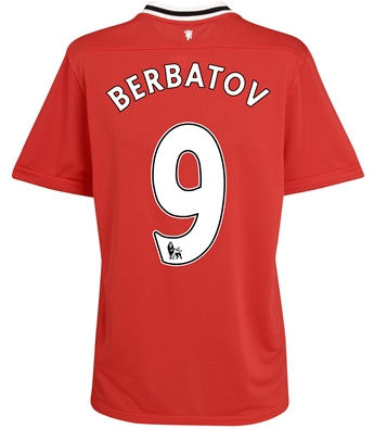 2011-12 Man Utd Nike Home Shirt (Berbatov 9)