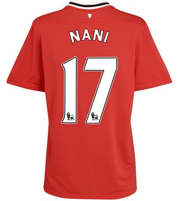 2011-12 Man Utd Nike Home Shirt (Nani 17)