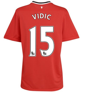 2011-12 Man Utd Nike Home Shirt (Vidic 15)