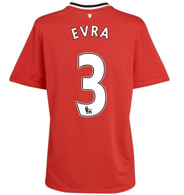 2011-12 Man Utd Nike Home Shirt (Evra 3) - Kids