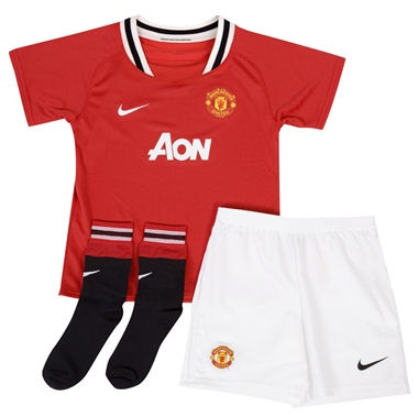 2011-12 Man Utd Home Little Boys Nike Mini Kit