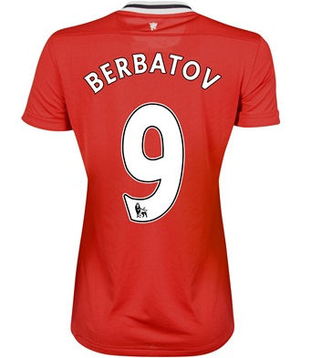 2011-12 Man Utd Nike Womens Home Shirt (Berbatov 9)