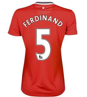 2011-12 Man Utd Nike Womens Home Shirt (Ferdinand 5)