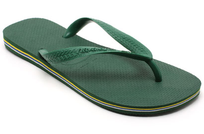Havaianas Brasil Mens Flip Flops Amazon Green
