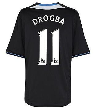 2011-12 Chelsea Away Football Shirt (Drogba 11) - Kids