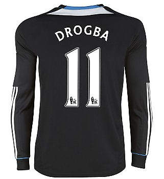 2011-12 Chelsea L/S Away Shirt (Drogba 11)