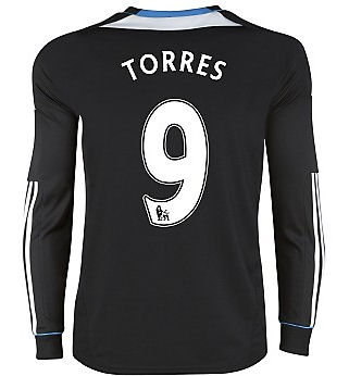 2011-12 Chelsea L/S Away Shirt (Torres 9) - Kids