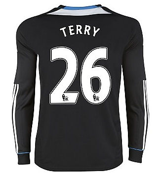 2011-12 Chelsea L/S Away Shirt (Terry 26) - Kids