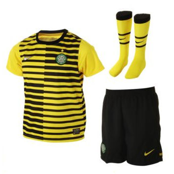 2011-12 Celtic International Away Little Boys Mini Kit