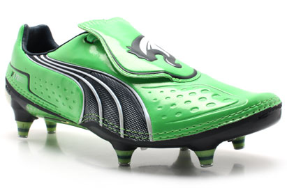 Puma V1.11 SG Football Boots Green-Navy