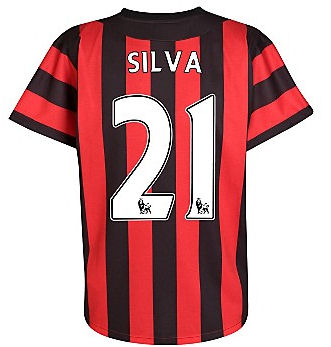 2011-12 Manchester City Umbro Away Shirt (Silva 21)