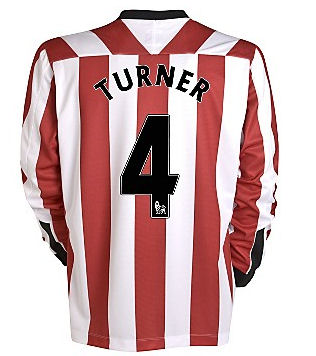 2011-12 Sunderland Umbro L/S Home Shirt (Turner 4)