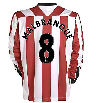 2011-12 Sunderland Umbro L/S Home Shirt (Malbranque 8)