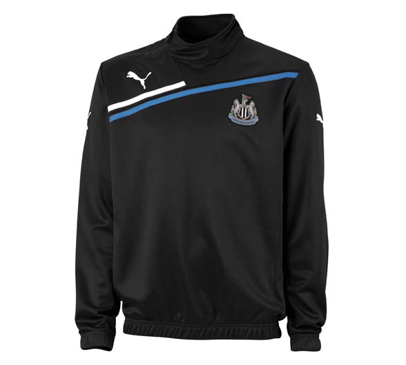 2011-12 Newcastle Puma Half Zip Training Top (Black)