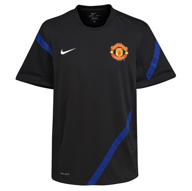 2011-12 Man Utd Nike Training Jersey (Black) - Kids