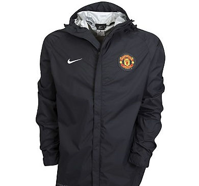2011-12 Man Utd Nike Basic Rainjacket (Black) - Kids