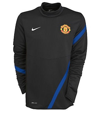 2011-12 Man Utd Nike Midlayer Top (Black)
