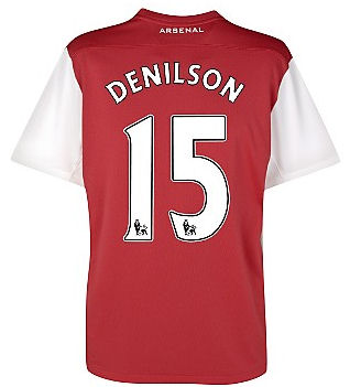 2011-12 Arsenal Nike Home Shirt (Denilson 15) - Kids