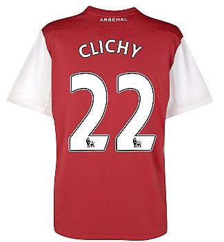 2011-12 Arsenal Nike Home Shirt (Clichy 22)